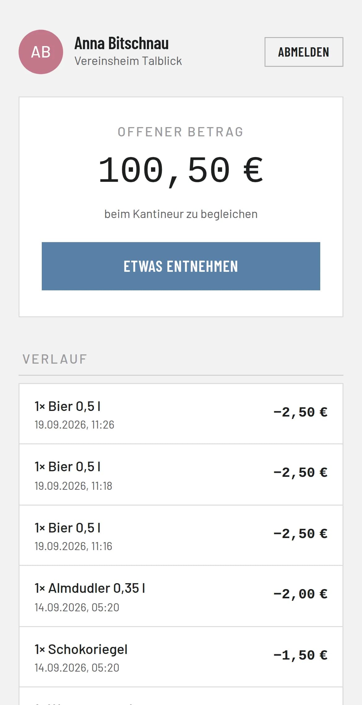 Das eigene Konto am Handy
